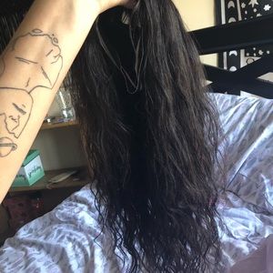 black wig